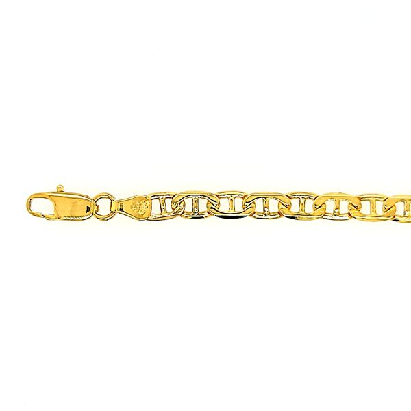 14kt Yellow Gold 4.5mm Anchor Link Bracelet Image 3 Arezzo Jewelers Elmwood Park, IL