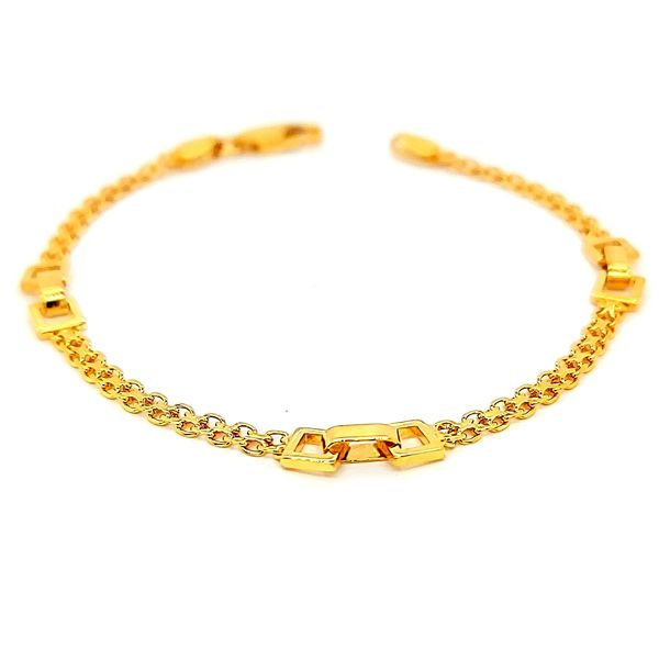 14k Yellow Gold Mesh Link Bracelet Image 2 Arezzo Jewelers Elmwood Park, IL