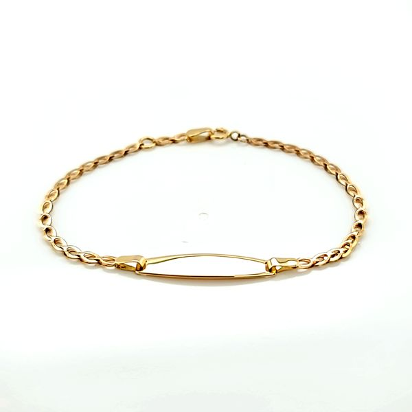 14k Yellow Gold Baby ID Bracelet Image 2 Arezzo Jewelers Elmwood Park, IL