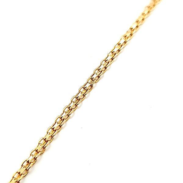 14k Yellow Gold Bismark Link Ankle Bracelet Image 3 Arezzo Jewelers Elmwood Park, IL