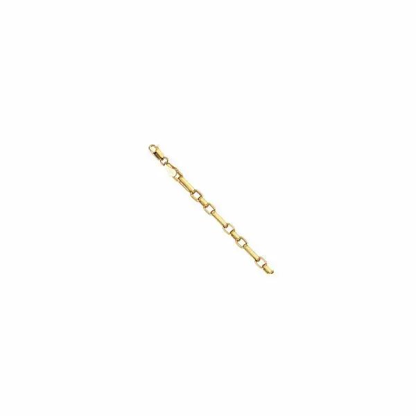 14k Yellow Gold 3 + 1 Oval Link Gold Bracelet Arezzo Jewelers Elmwood Park, IL