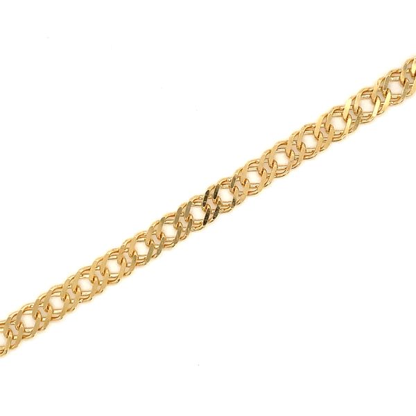 14k Yellow Gold Link Bracelet Image 2 Arezzo Jewelers Elmwood Park, IL