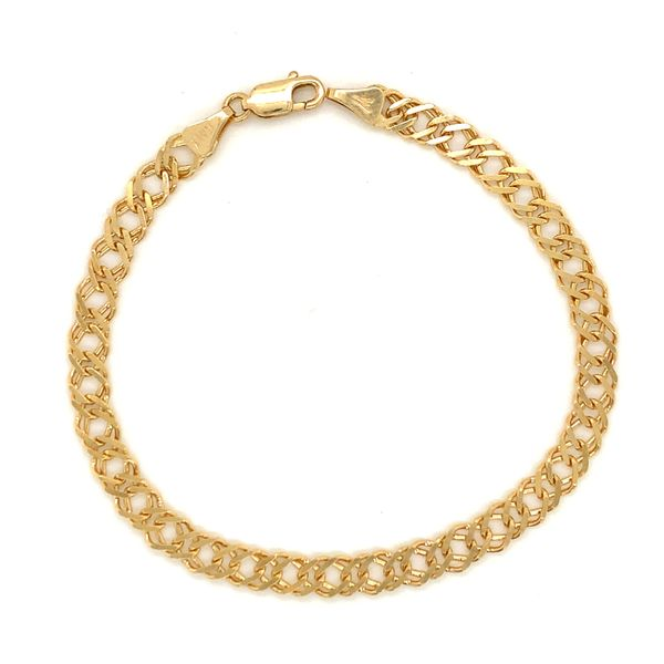 14k Yellow Gold Link Bracelet Arezzo Jewelers Elmwood Park, IL