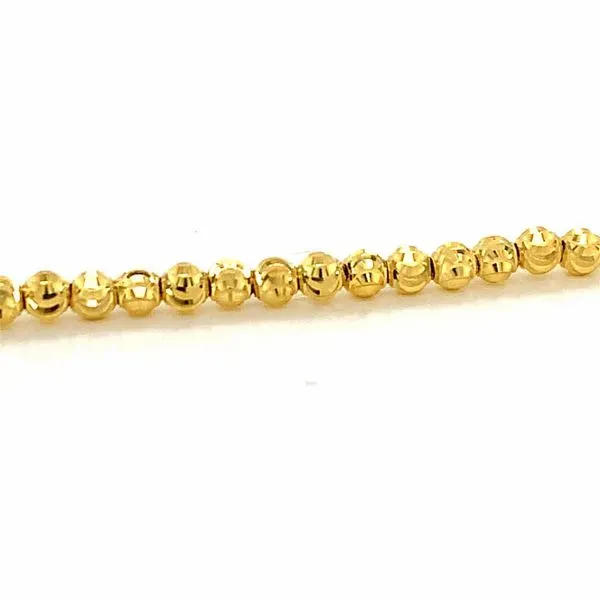 14k Yellow Gold 3mm Moon Cut Bracelet Image 3 Arezzo Jewelers Elmwood Park, IL