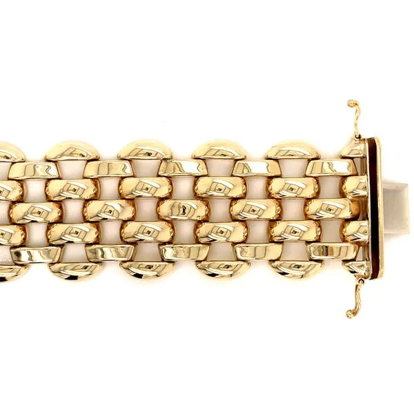 14k Yellow Gold Italian Bracelet Image 4 Arezzo Jewelers Elmwood, IL