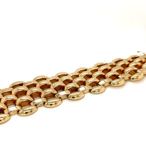 14k Yellow Gold Italian Bracelet Image 5 Arezzo Jewelers Elmwood Park, IL