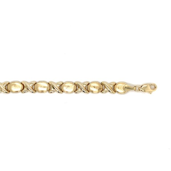 10k Yellow Gold Link Bracelet Image 2 Arezzo Jewelers Elmwood Park, IL