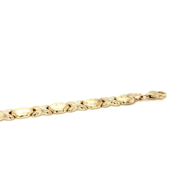 10k Yellow Gold Link Bracelet Image 3 Arezzo Jewelers Elmwood Park, IL