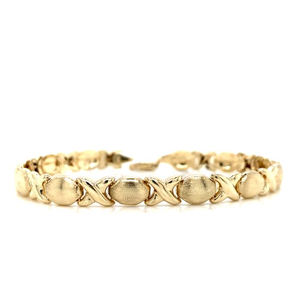 10k Yellow Gold Link Bracelet Arezzo Jewelers Elmwood Park, IL