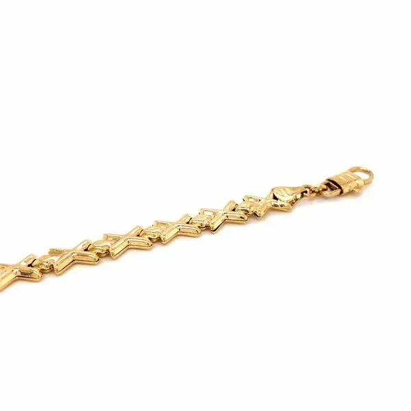 18k Yellow Gold Italian Link Bracelet Image 3 Arezzo Jewelers Elmwood Park, IL