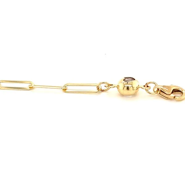 14k Yellow Gold Paperclip Link Bracelet Image 4 Arezzo Jewelers Elmwood Park, IL