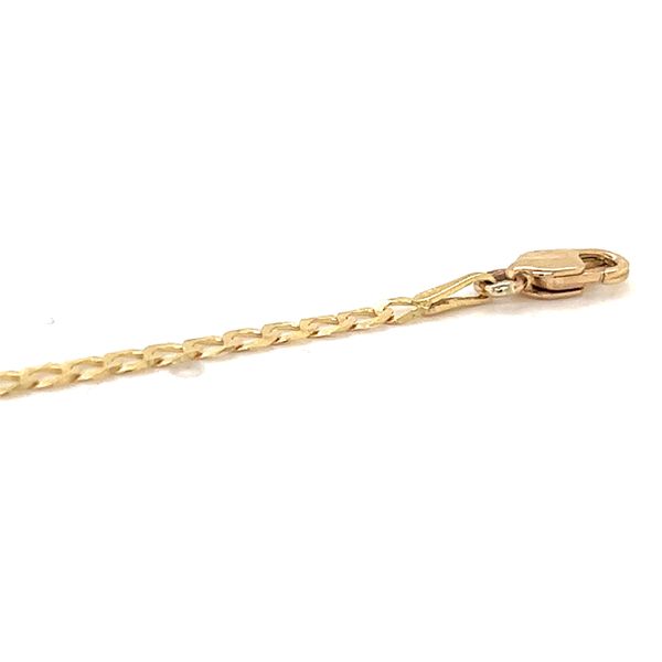 14k Yellow Gold 3.8mm Curb Link Bracelet, 7