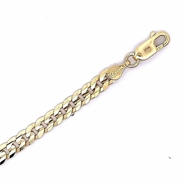 14k Yellow Gold Curb Curb Link Bracelet Image 2 Arezzo Jewelers Elmwood Park, IL