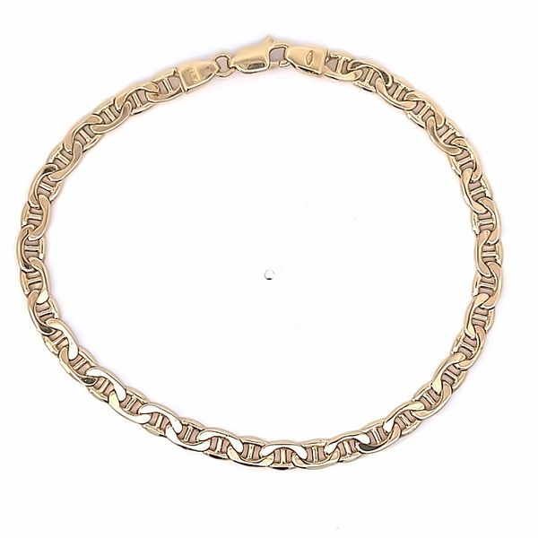 18k Yellow Gold 4.4mm Anchor Link Bracelet Arezzo Jewelers Elmwood Park, IL