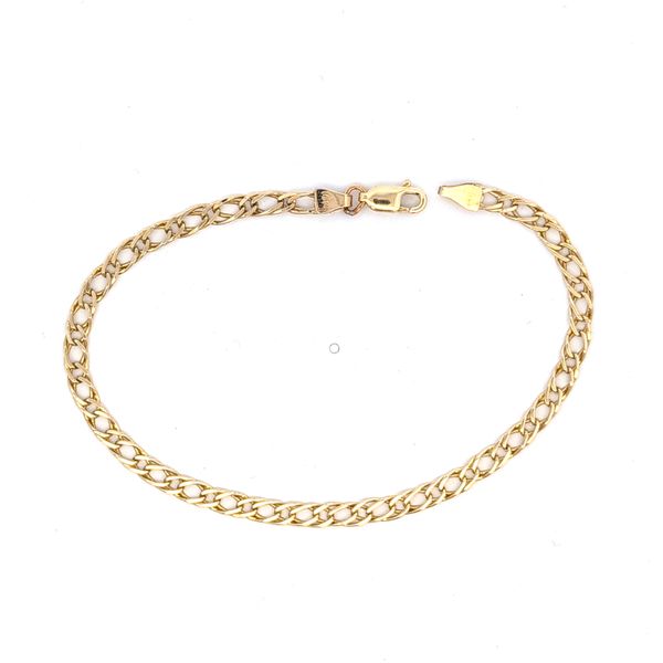 14 Karat Yellow Gold 3.65mm Tiger Eye Link Bracelet Arezzo Jewelers Elmwood Park, IL