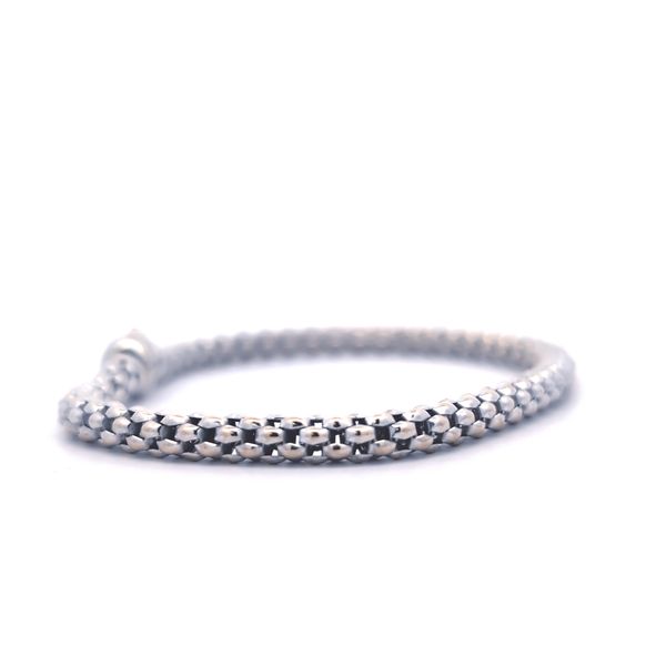 FOPE - 18K White Gold Italian Mesh Link Bracelet - 7.25