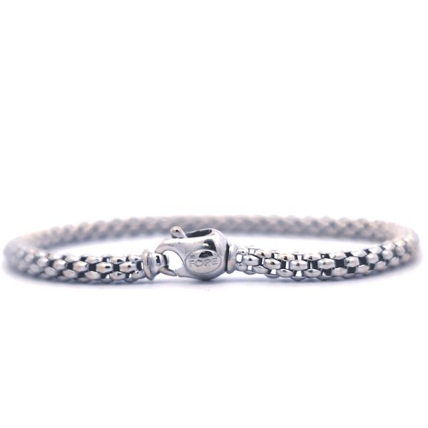 FOPE - 18K White Gold Italian Mesh Link Bracelet - 7.25