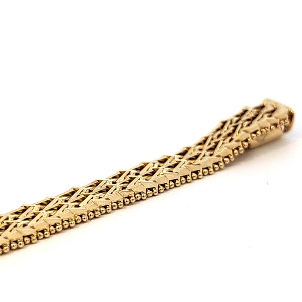 14 Karat Yellow Gold Riccio Link Bracelet Image 3 Arezzo Jewelers Elmwood Park, IL