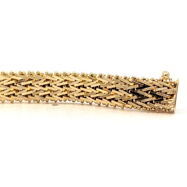 14 Karat Yellow Gold Riccio Link Bracelet Image 4 Arezzo Jewelers Elmwood Park, IL