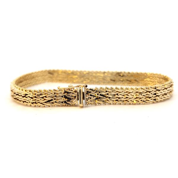 14 Karat Yellow Gold Riccio Link Bracelet Arezzo Jewelers Elmwood Park, IL