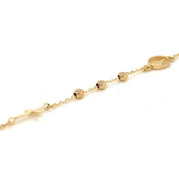 14k Yellow Gold Rosary Bracelet Image 4 Arezzo Jewelers Elmwood, IL