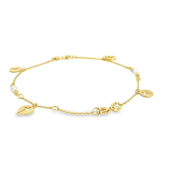 14K Yellow Gold Petite Religious Bracelet Image 4 Arezzo Jewelers Elmwood Park, IL