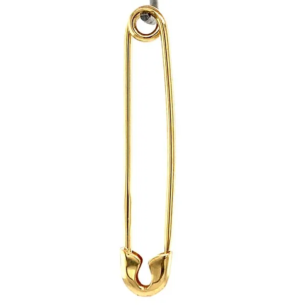 14k Yellow Gold Safety Pin Image 2 Arezzo Jewelers Elmwood Park, IL