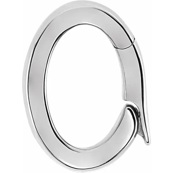 14K White 6.4x3.9 mm ID Charm Bail Arezzo Jewelers Elmwood Park, IL