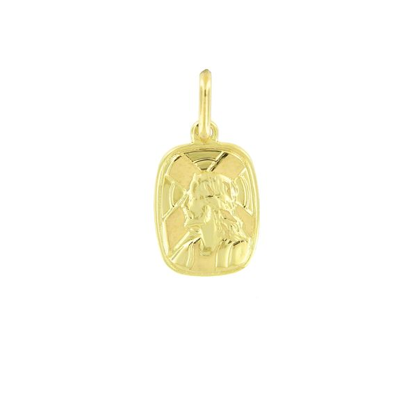 18K Yellow Gold Jesus Medal Arezzo Jewelers Elmwood Park, IL