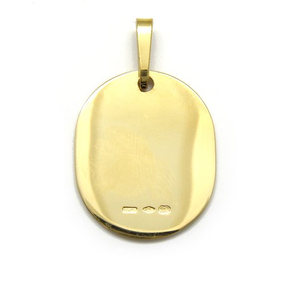 18k Yellow Gold Jesus Medal, 4.1gr Image 2 Arezzo Jewelers Elmwood Park, IL