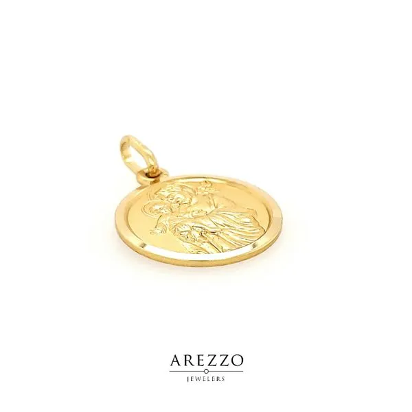 18k Yellow Gold St. Joseph Medal Image 2 Arezzo Jewelers Elmwood Park, IL
