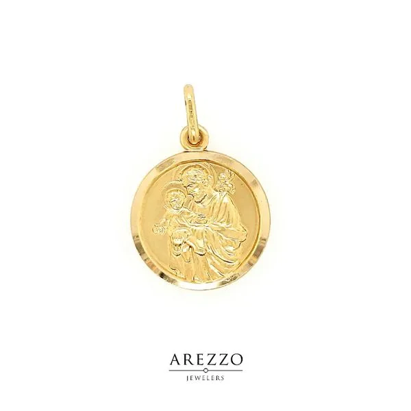 18k Yellow Gold St. Joseph Medal Arezzo Jewelers Elmwood Park, IL