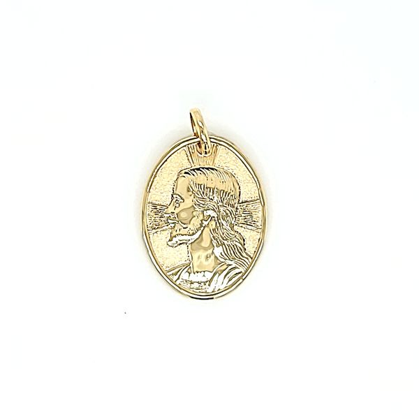 18k Yellow Gold Jesus Medal Arezzo Jewelers Elmwood Park, IL