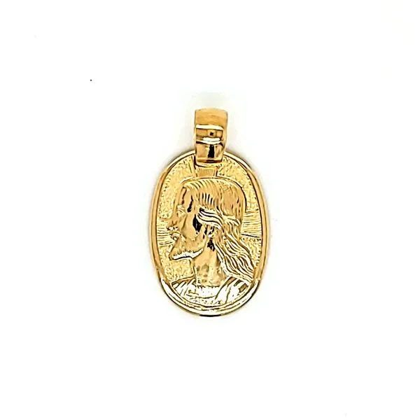 14k Yellow Gold Jesus Christ Medal Arezzo Jewelers Elmwood Park, IL