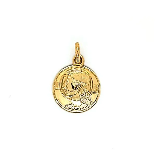 14k Yellow Gold Jesus Christ Medal Arezzo Jewelers Elmwood Park, IL