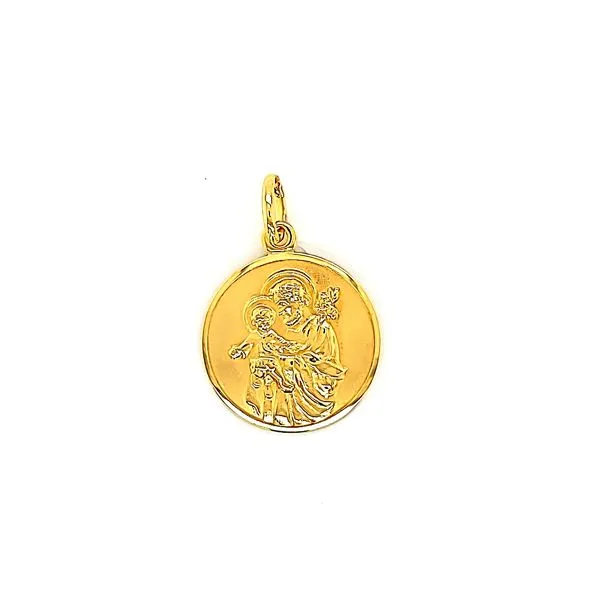 18k Yellow Gold St. Joseph Medal Arezzo Jewelers Elmwood Park, IL