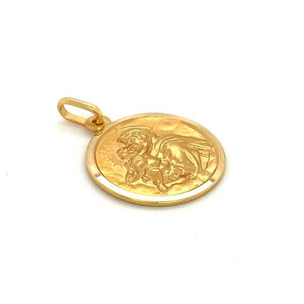 18k Yellow Gold St. Anthony Medal Image 3 Arezzo Jewelers Elmwood Park, IL