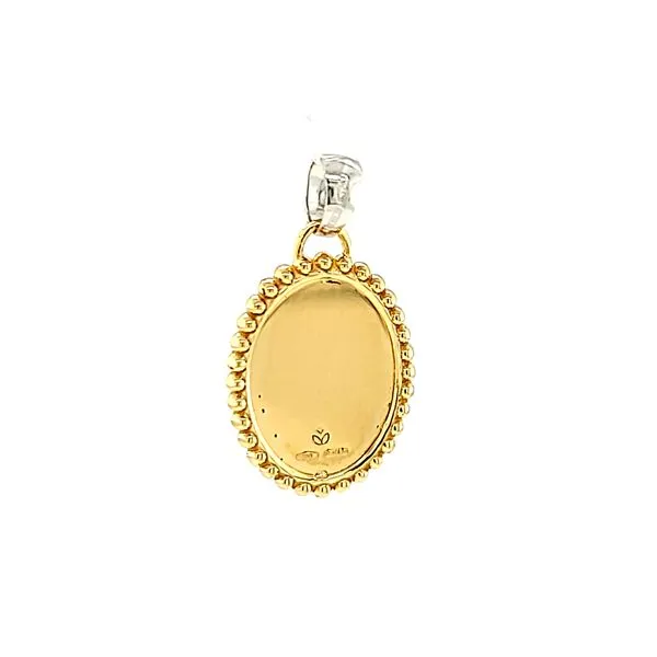 18k Gold Holy Mother and Child Medal Image 3 Arezzo Jewelers Elmwood Park, IL