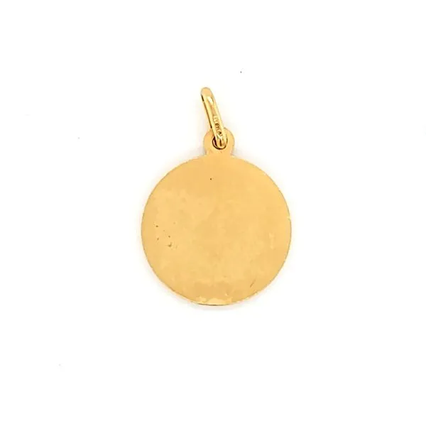 18k Yellow Gold St. Francis of Assisi Gold Medal Image 2 Arezzo Jewelers Elmwood Park, IL