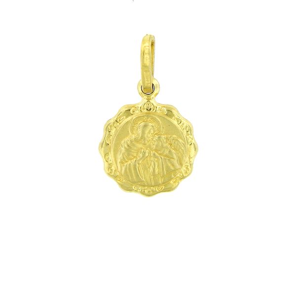 14k Yellow Gold Holy Communion Medal Arezzo Jewelers Elmwood Park, IL