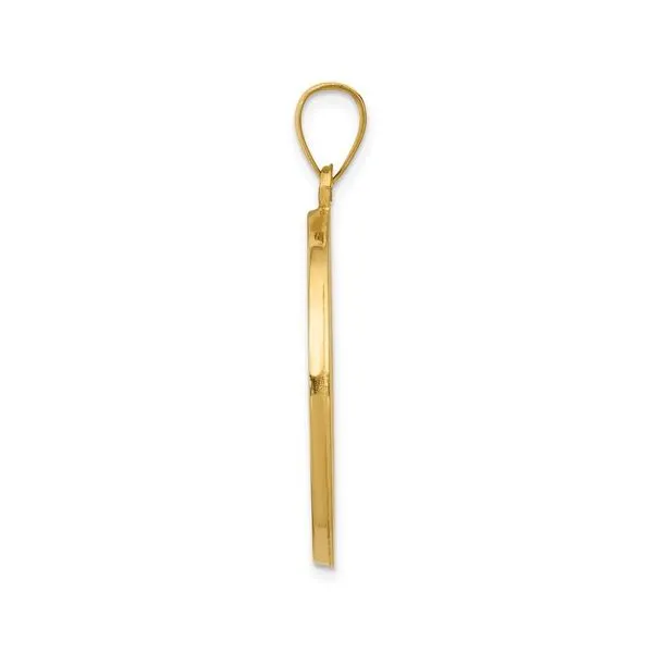 14k St. Anthony Medal Hollow Pendant Image 2 Arezzo Jewelers Elmwood Park, IL