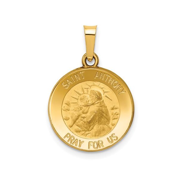 14k Small St. Anthony Medal Arezzo Jewelers Elmwood Park, IL