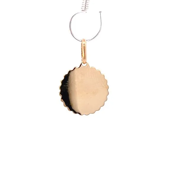 18 Karat Yellow Gold and Mother of Pearl Gaurdian Angel Medal Image 4 Arezzo Jewelers Elmwood Park, IL
