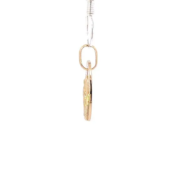 18 Karat Yellow Gold and Mother of Pearl Miraculous Virgin Mary Medal Image 3 Arezzo Jewelers Elmwood Park, IL