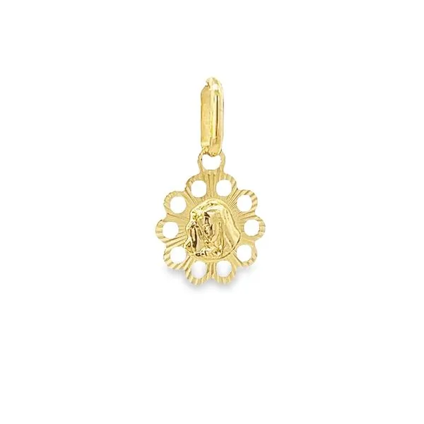 14k Yellow Gold Small Virgin Mary Medal Arezzo Jewelers Elmwood Park, IL