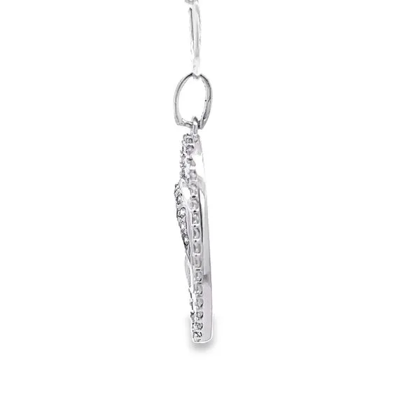 18K White Gold Virgin Mary Medal Image 2 Arezzo Jewelers Elmwood Park, IL