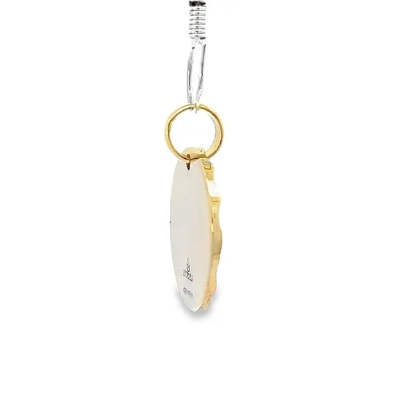 18K Yellow Gold Sculpted Jesus Medal Image 3 Arezzo Jewelers Elmwood Park, IL