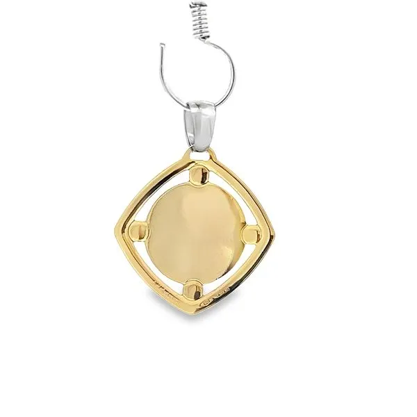 18K Two Tone Guardian Angel Medal Image 4 Arezzo Jewelers Elmwood Park, IL
