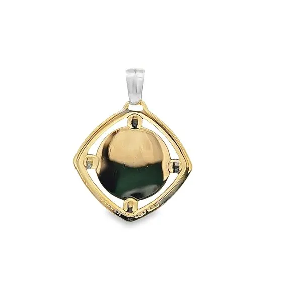 18K Two Tone Padre Pio Medal Image 4 Arezzo Jewelers Elmwood Park, IL