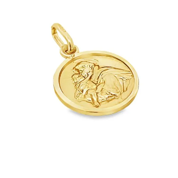 18K Yellow Gold Patron Saint Anthony Medal Image 2 Arezzo Jewelers Elmwood Park, IL